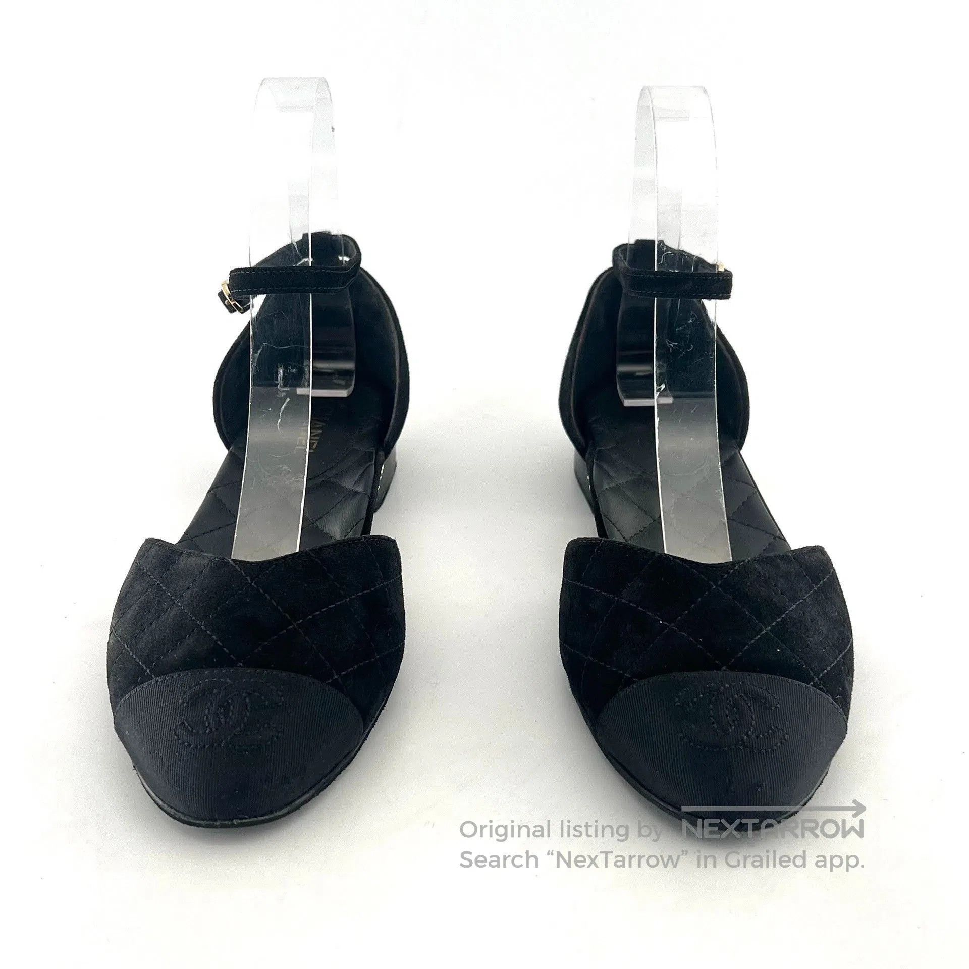 Chanel Chanel Pointed Toe Ankle Strap Sandals. Size US 5 / IT 35 - 2 Thumbnail