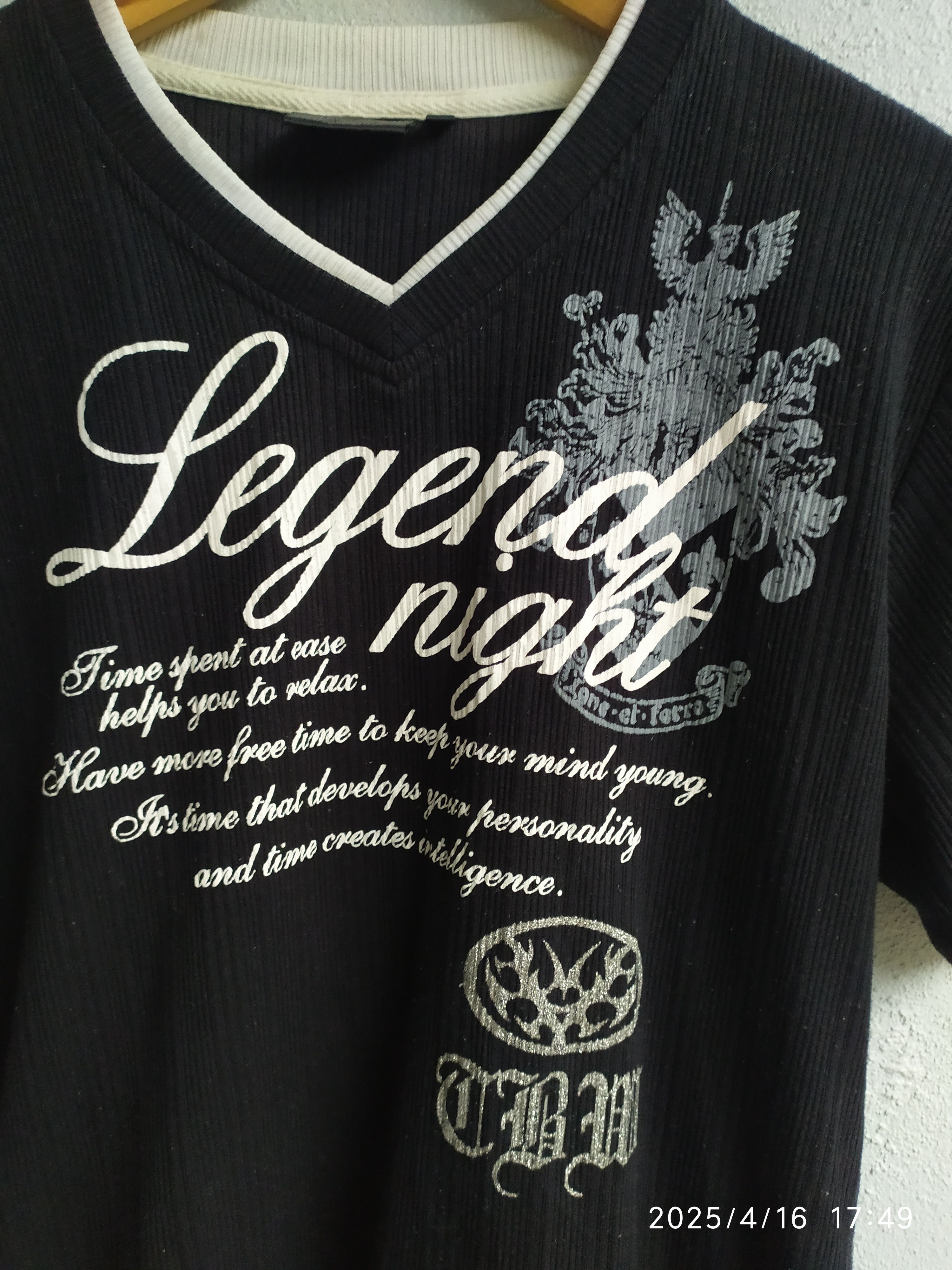 If Six Was Nine × KMRii × Yasuyuki Ishii Japanese Brand Double Layer Poem Shirt Goth Punk Size US L / EU 52-54 / 3 - 5 Thumbnail