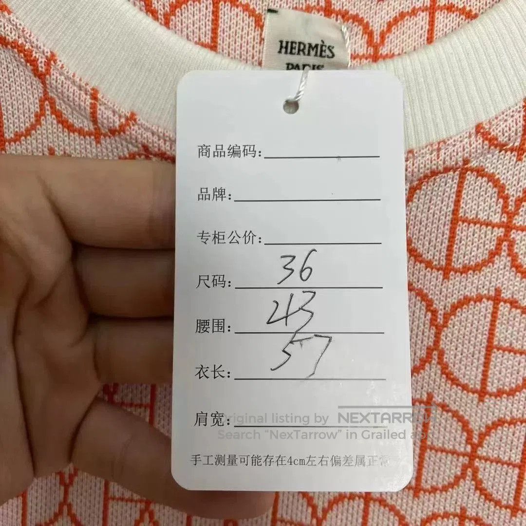 Hermes Hermes Pink Knit Short Sleeve Top. Size US S / EU 44-46 / 1 - 7 Thumbnail