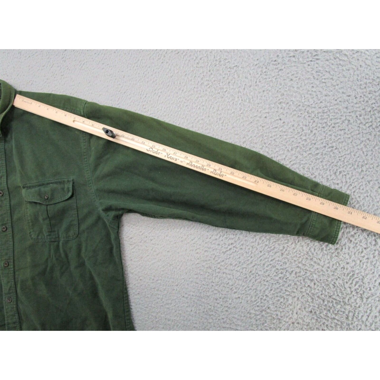 Eddie Bauer VINTAGE Eddie Bauer Button-Up Green Flannel Shirt Mens Size L Collared Long Sleeve Cotton Cotton Shirt Controls? (Wait) Size US L / EU 52-54 / 3 - 7 Thumbnail