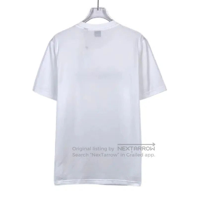 Burberry Burberry White Cotton Men's T. Size US L / EU 52-54 / 3 - 2 Thumbnail