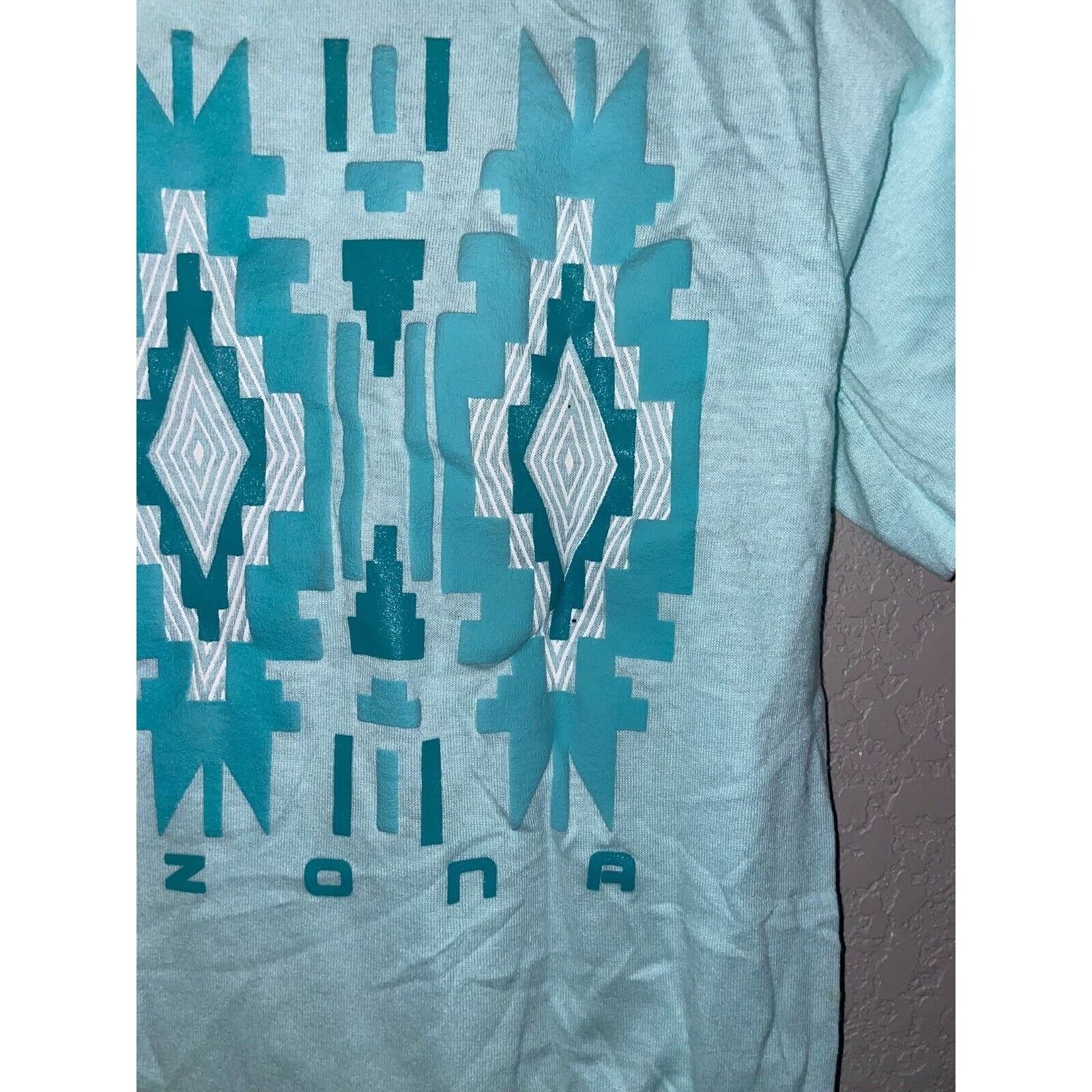 Jerzees Vintage Arizona Shirt Southwest Art Blue Tee 90s Graphic S Size US S / EU 44-46 / 1 - 5 Thumbnail