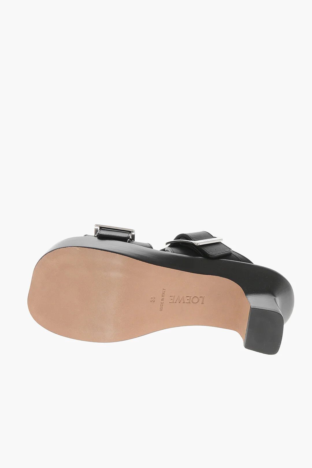 Loewe og1mm0426 Leather Open-Toe Mules in Black Size US 6 / IT 36 - 5 Thumbnail