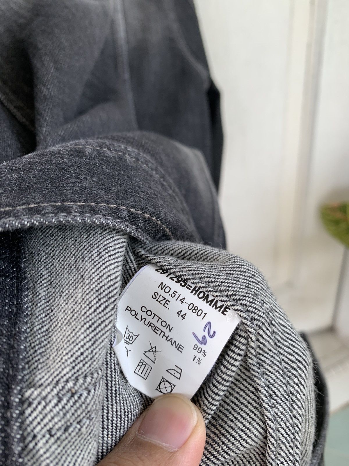 291295＝homme denim jacket Denim Jacket × Japanese Brand Vintage 291295 Homme Denim