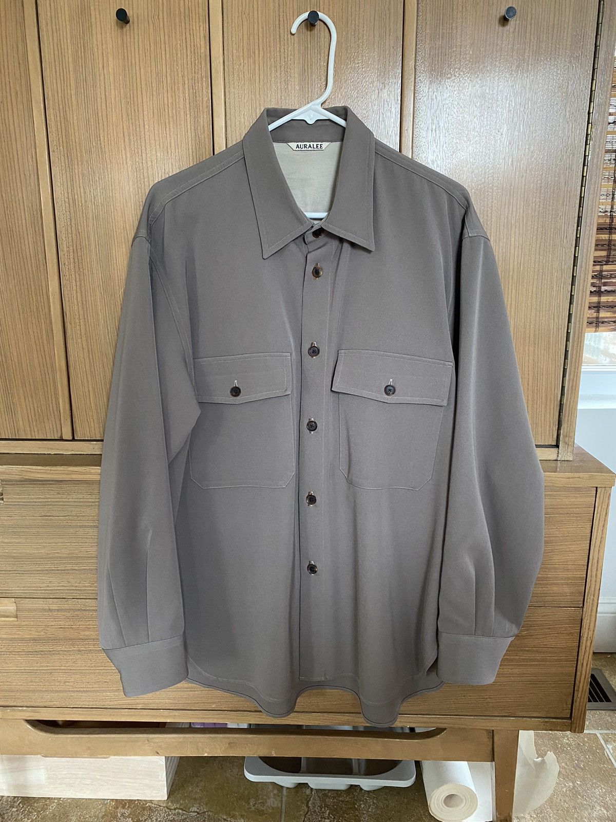 Auralee Wool Max Gabardine Shirt | Grailed