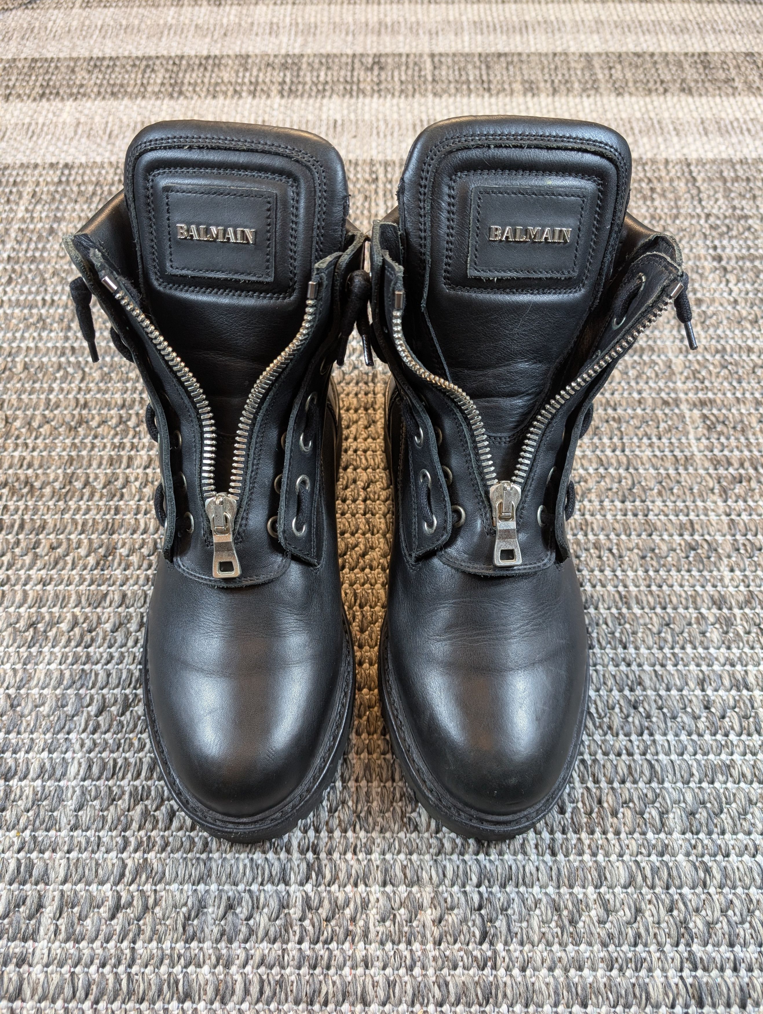 Balmain Balmain Charlie Ranger Black Leather Zip Boots Size US 8 / EU 41 - 2 Thumbnail