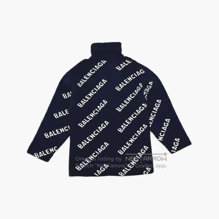 Balenciaga Balenciaga SS21 Logo Print Wool Sweater. Size US XS / EU 42 / 0 - 3 Thumbnail