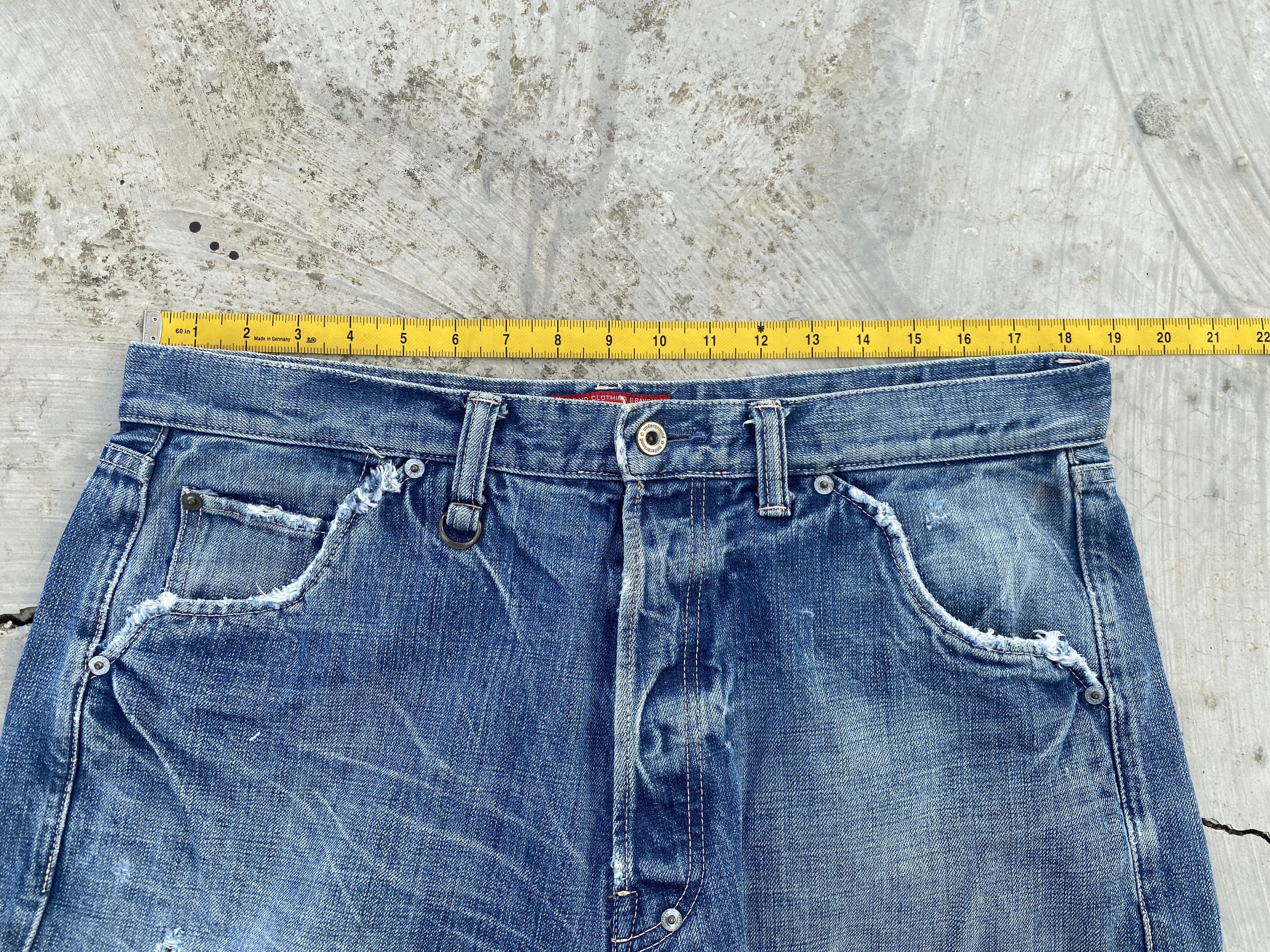 Japanese Brand × Nitraid Nitraid Underground Inc Distressed Jeans Size US 37 - 11 Thumbnail