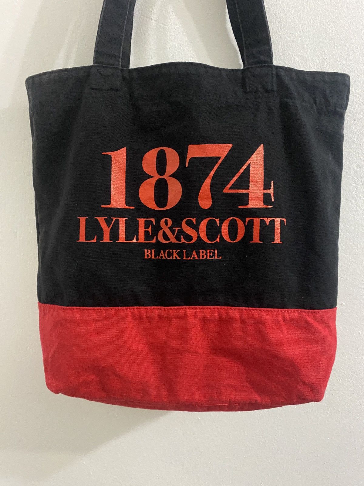 Lyle & Scott × Vintage 1874 LYLE & SCOTT Black Label Tote Bag Size ONE SIZE - 2 Thumbnail