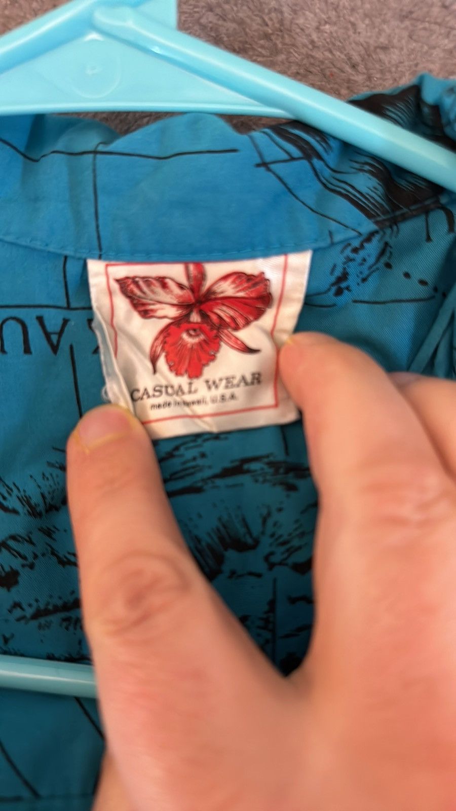 Vintage Vintage Hawaiian shirt with cool design. XL. Size US XL / EU 56 / 4 - 2 Thumbnail
