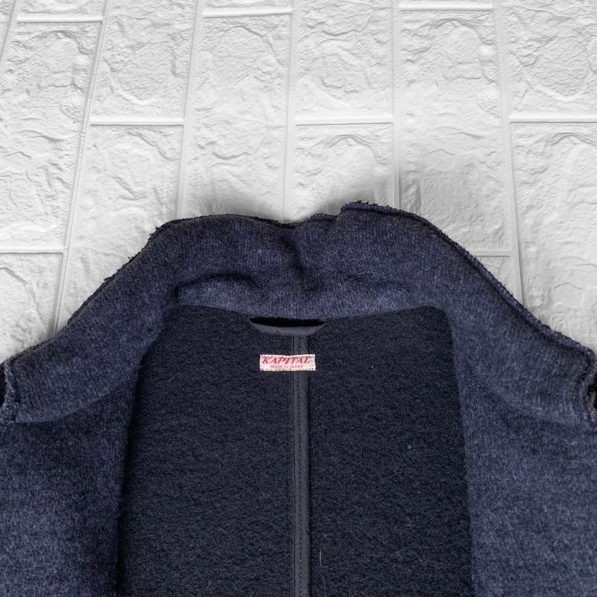 Kapital Japan Wool Coat + Parts Leather