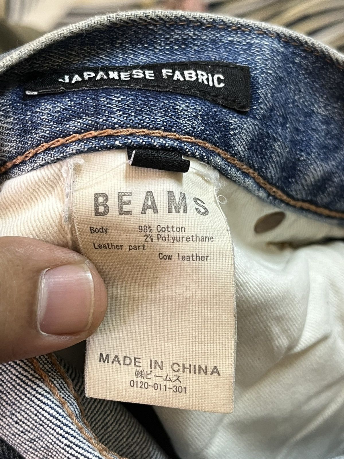 Beams Japan Vintage Beams Mudwash Slim Fit Deni Size US 31 - 9 Thumbnail