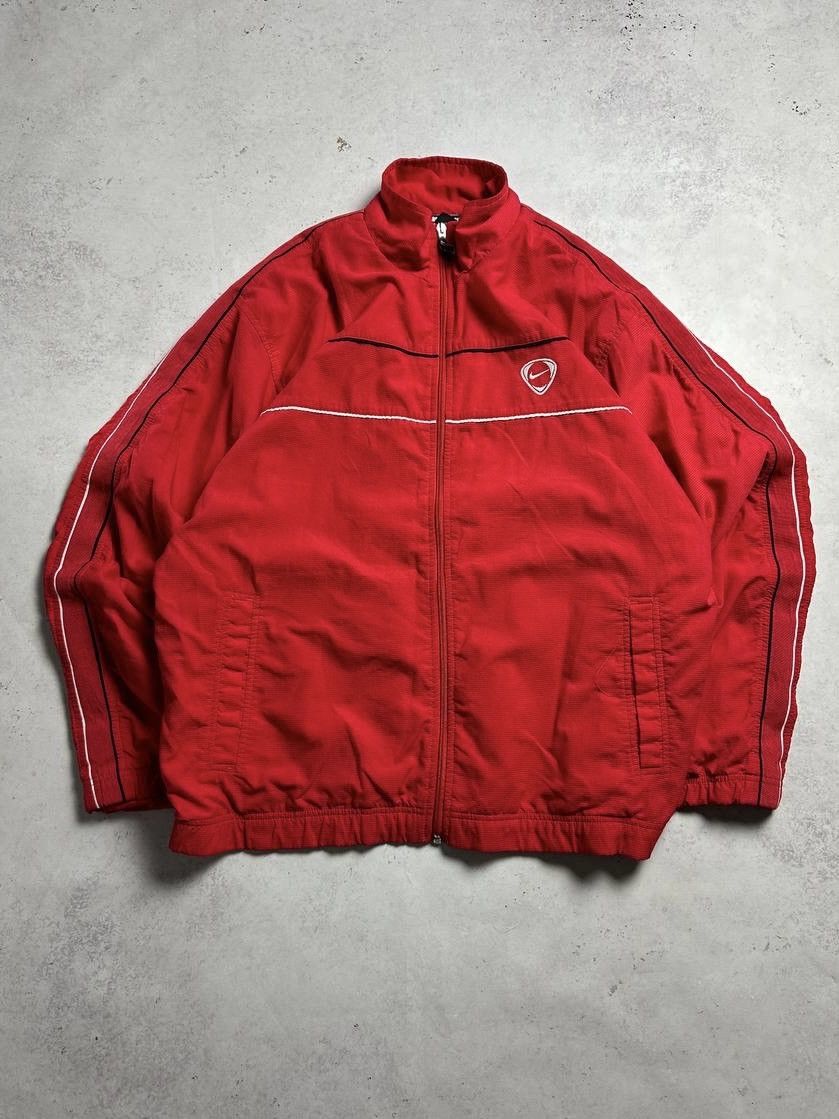 Nike Vintage Nike Swoosh Boxy Nylon Olympic Jacket Y2K XL Size US XL / EU 56 / 4 - 1 Thumbnail