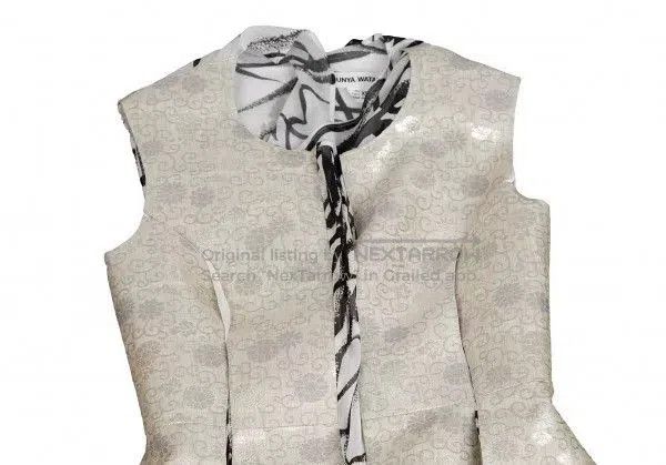 Junya Watanabe deconstructed calligraphy dress by comme des garcons. Size M / US 6-8 / IT 42-44 - 4 Thumbnail
