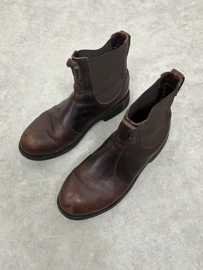 Dirk Bikkembergs 2000s Bikkembergs Daily Brown Leather Boots Size US 11 / EU 44 - 7 Thumbnail