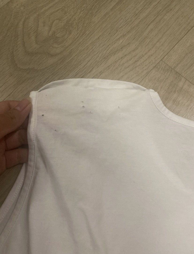 Balmain BALMAIN White Logo Printed Tank Gold Buttons Blanc Cotton Size XL / US 12-14 / IT 48-50 - 8 Thumbnail