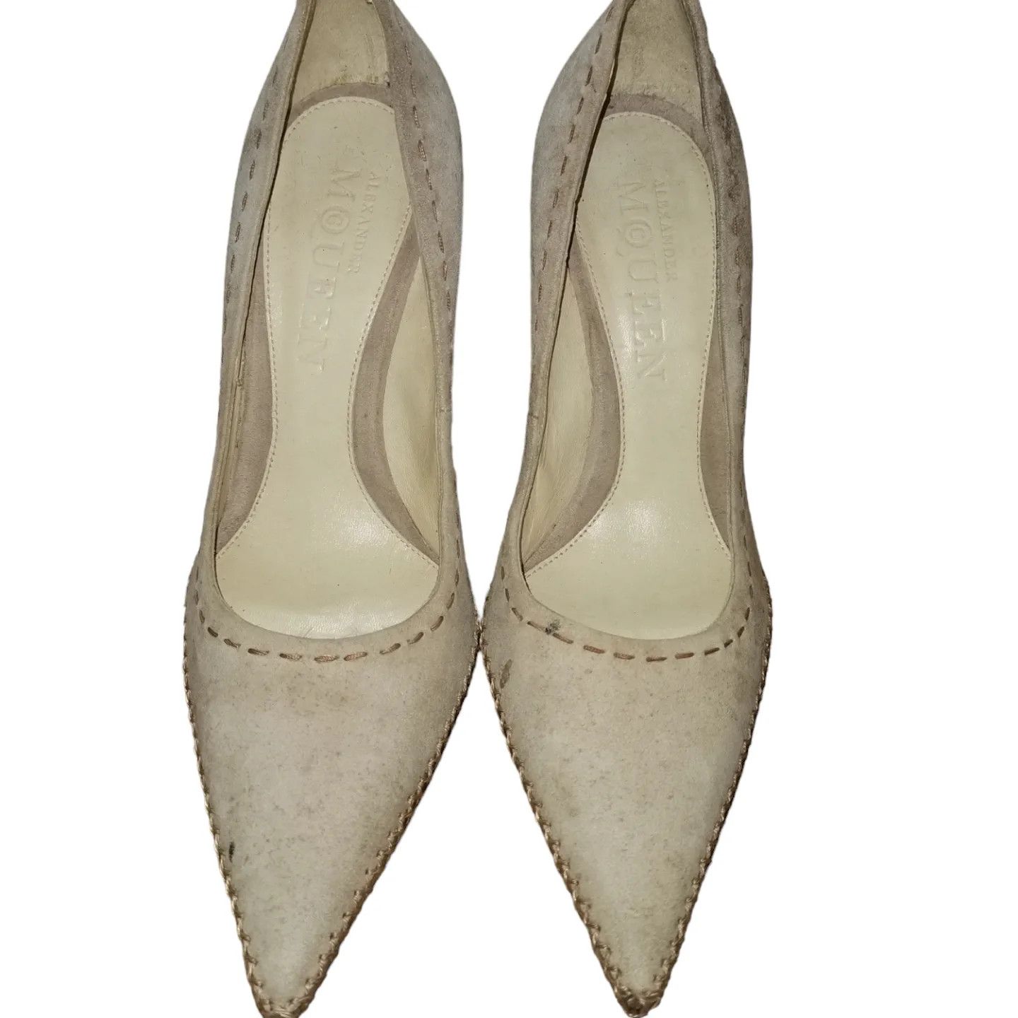 Alexander McQueen Alexander mcqueen stitched heels Size US 8.5 / IT 38.5 - 1 Thumbnail