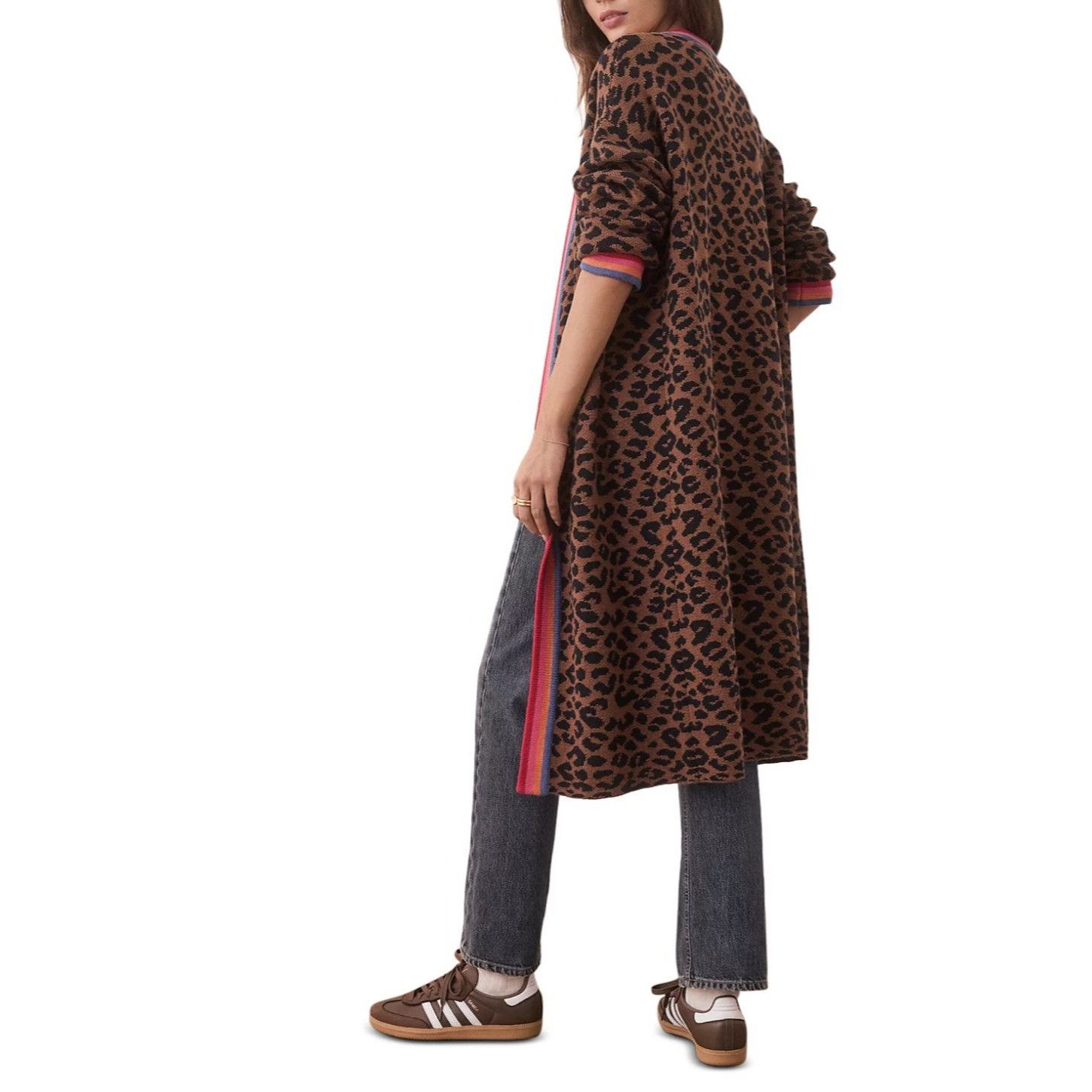Marine Layer NWT Marine Layer Martha Sweater Coat Leopard Duster Cardigan Size XL / US 12-14 / IT 48-50 - 8 Thumbnail
