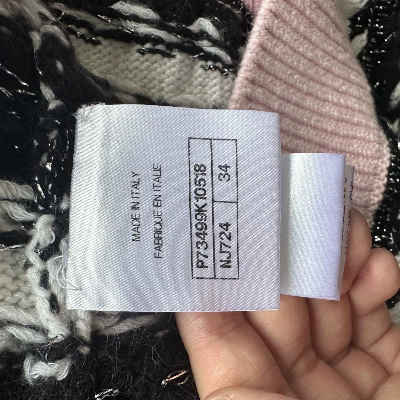 Chanel CHANEL 22B Pink Striped Cardigan (Haute Metiers d'Art) 34 Size XS / US 0-2 / IT 36-38 - 4 Thumbnail