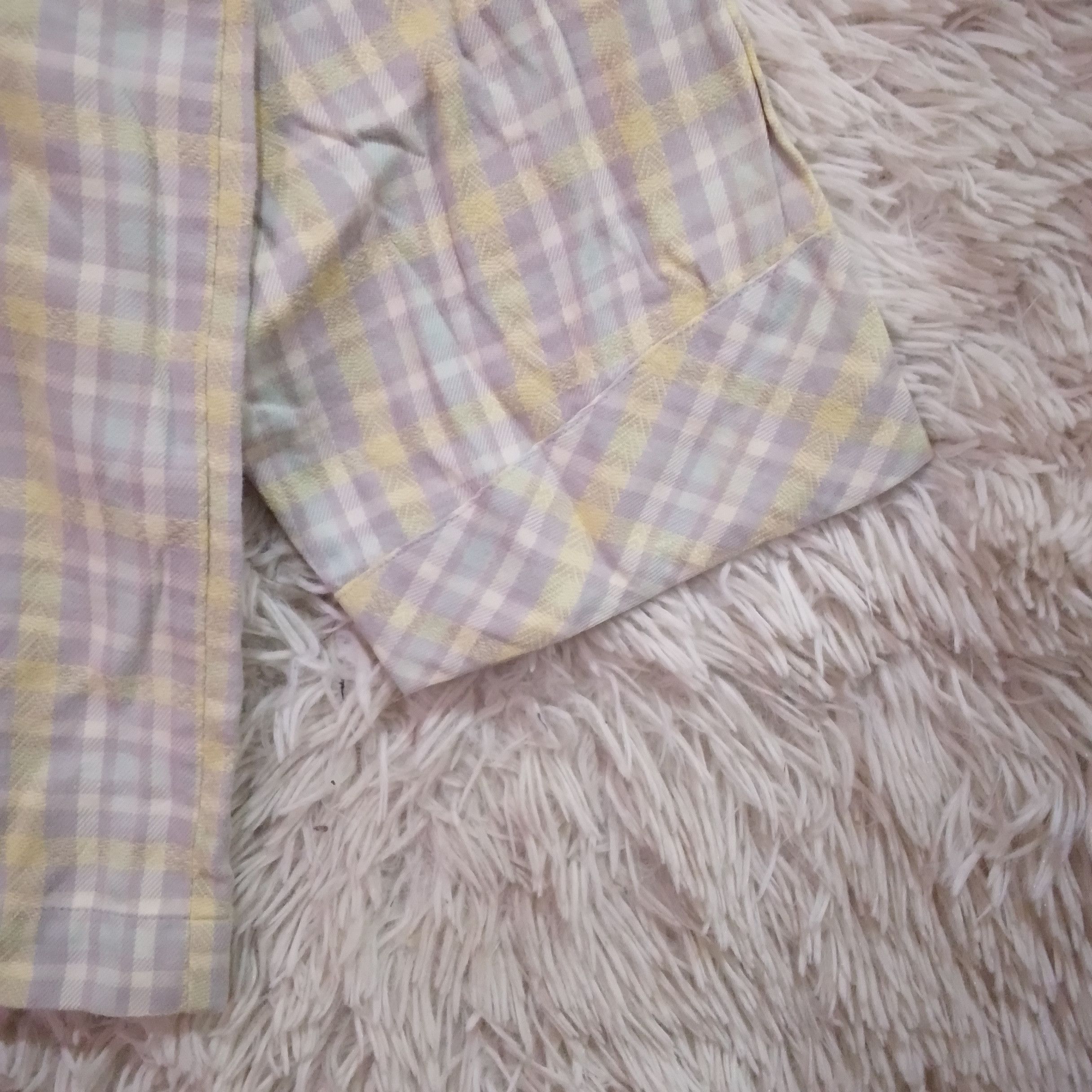 Celine CELINE Plaid Button Up Pajama Shirt Pastel Size US L / EU 52-54 / 3 - 6 Thumbnail