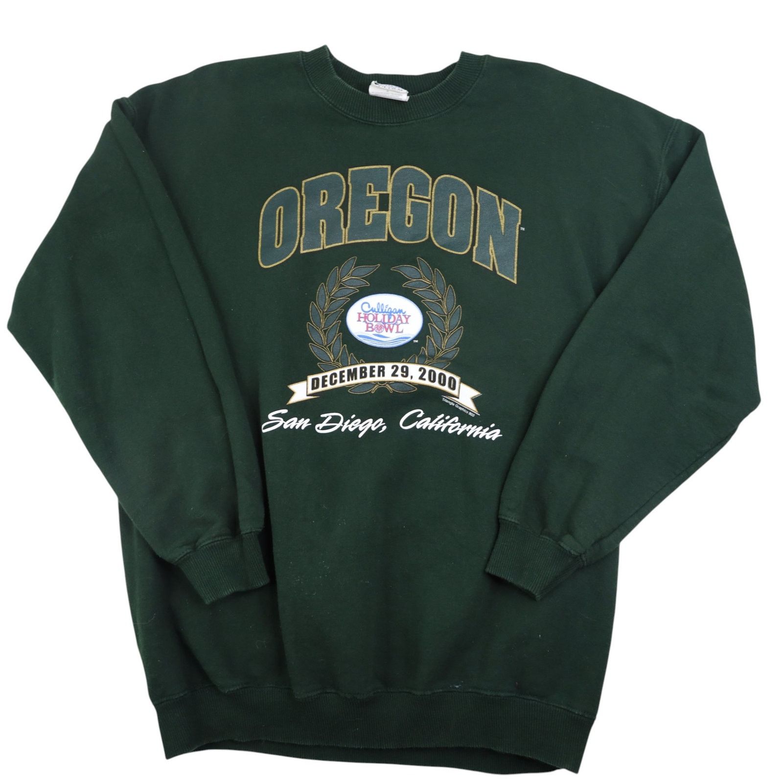 VTG Y2k University of Oregon Ducks Holiday Bowl Sweatshirt