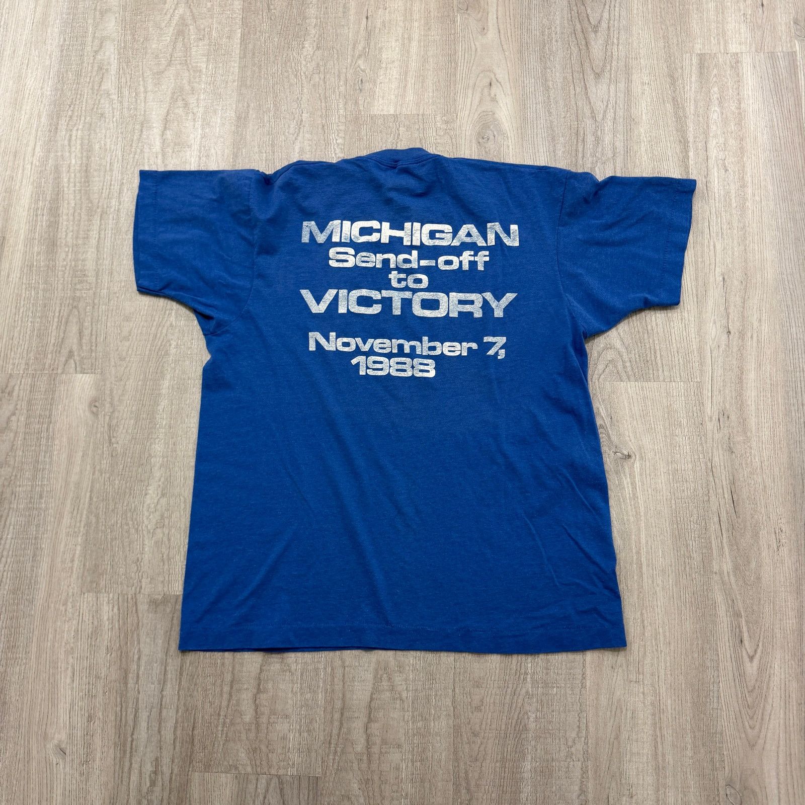 Vintage Vintage George Bush Presidential Race Shirt XL Blue 1988 Size US XL / EU 56 / 4 - 9 Thumbnail