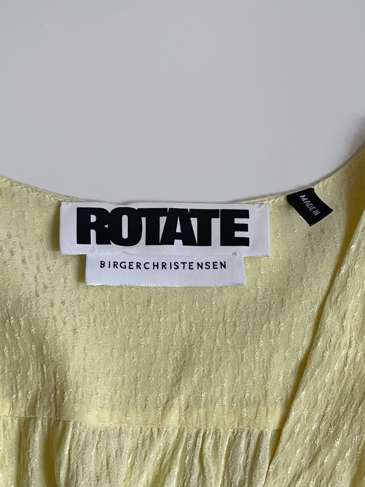 ROTATE Rotate Birger Christensen Yellow blouse Size XS / US 0-2 / IT 36-38 - 6 Thumbnail