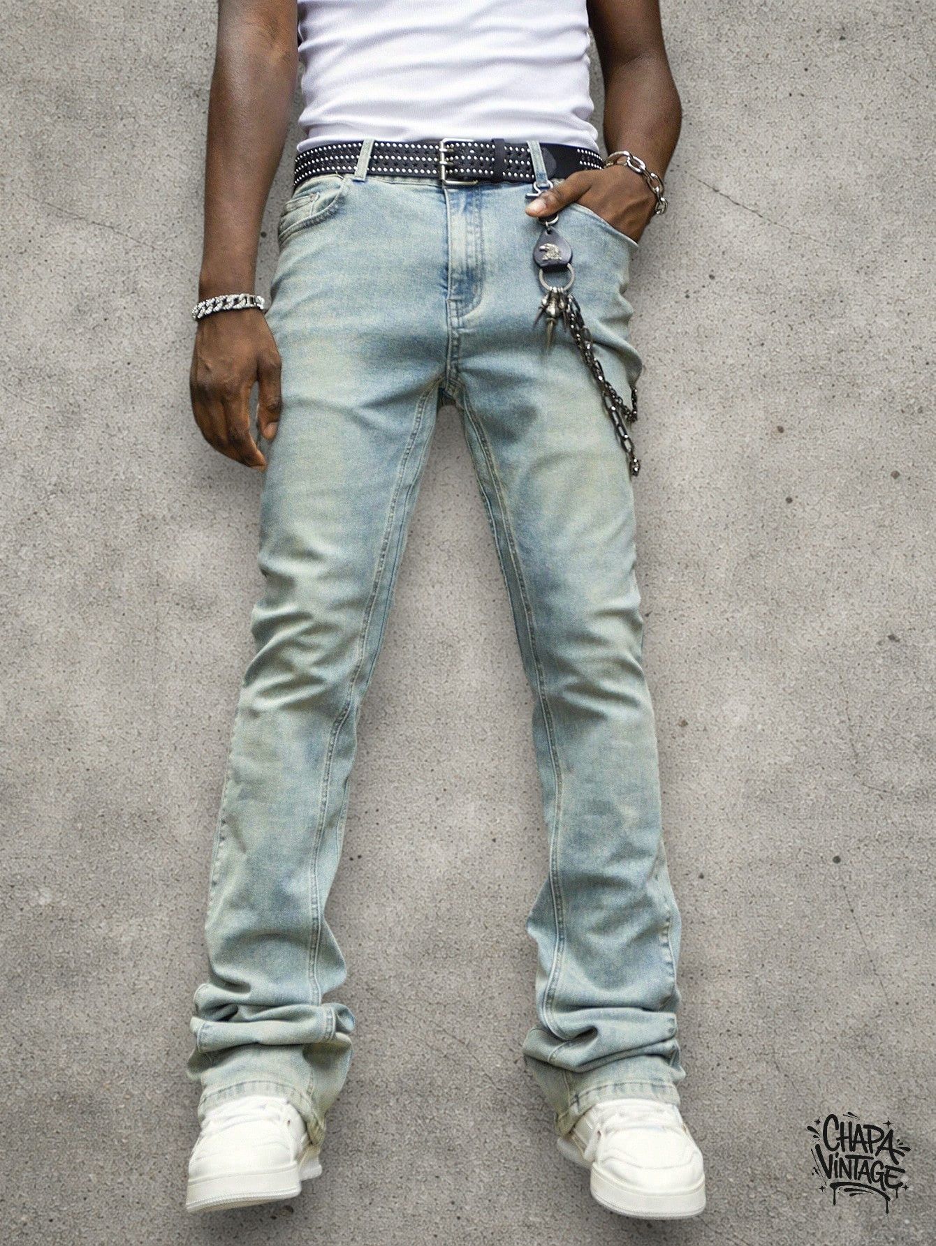 Japanese Brand Slim drip jeans Size US 32 / EU 48 - 2 Thumbnail
