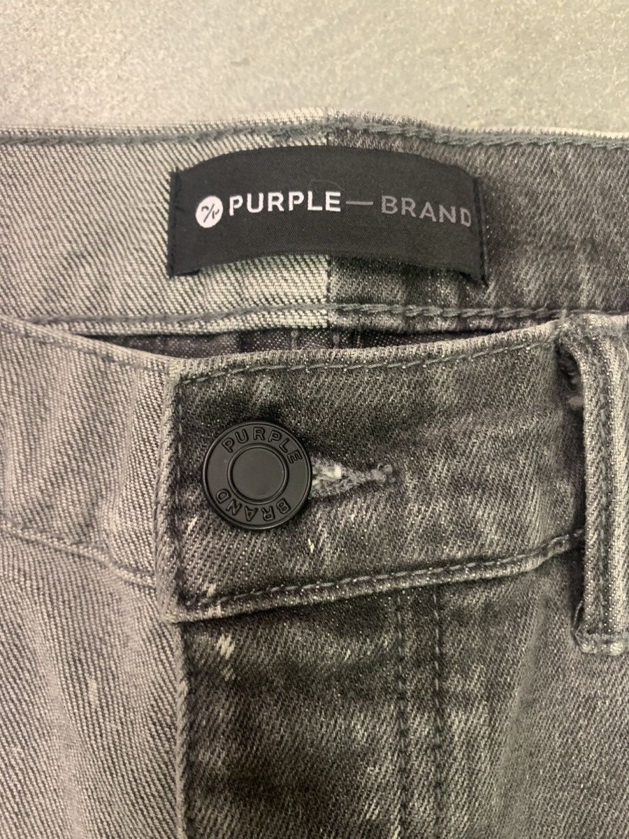 Purple Brand Purple Brand two toned grey black denim jeans Size US 34 / EU 50 - 3 Thumbnail