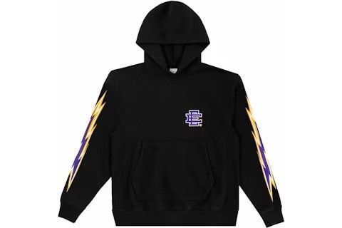 Eric Emanuel Eric Emanuel black w purple EE lightning bolt hoodie large Size US L / EU 52-54 / 3 - 1 Thumbnail
