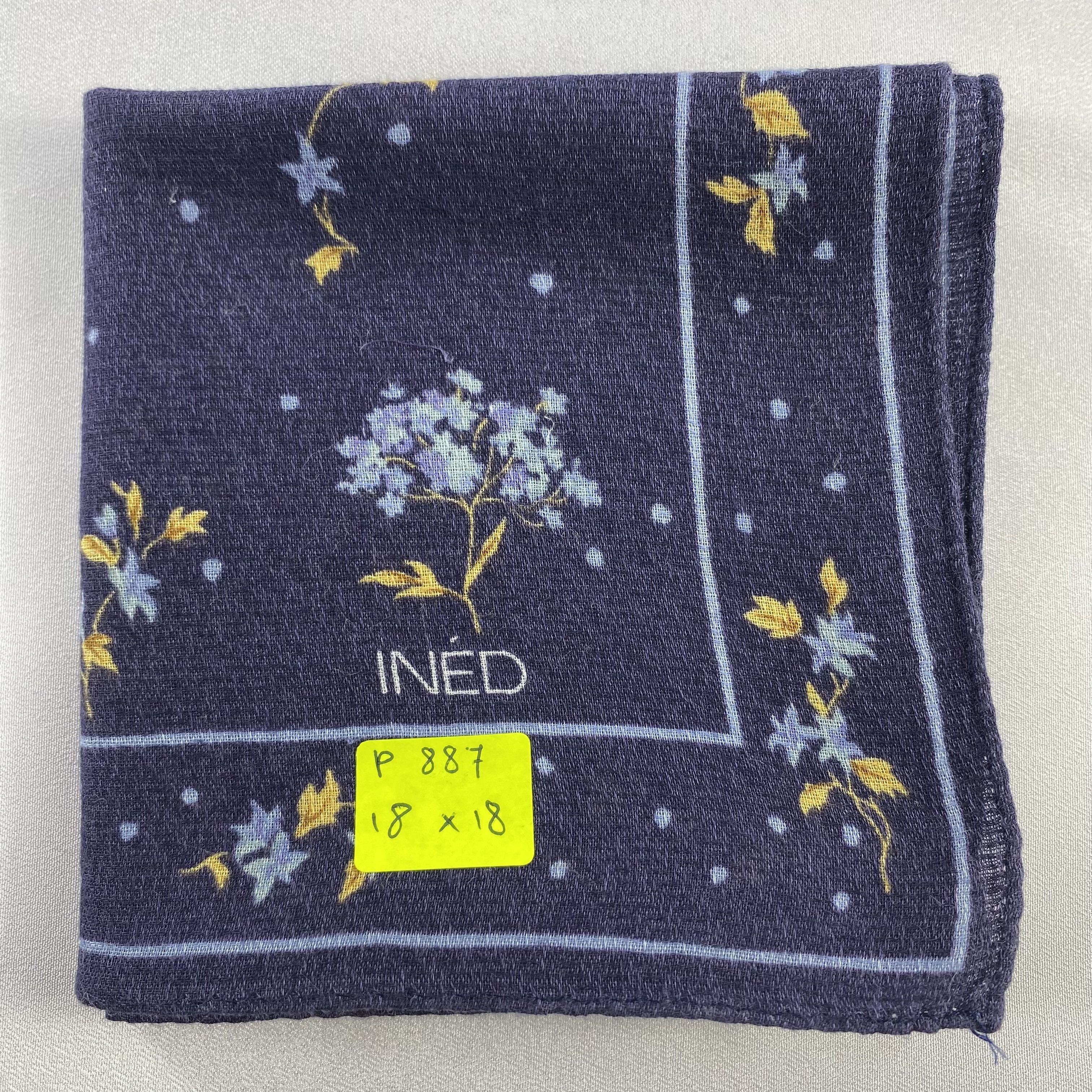 Vintage × Yohji Yamamoto Ined Yohji Yamamoto Handkerchief Neckerchief / Bandana-P887 Size ONE SIZE - 5 Thumbnail