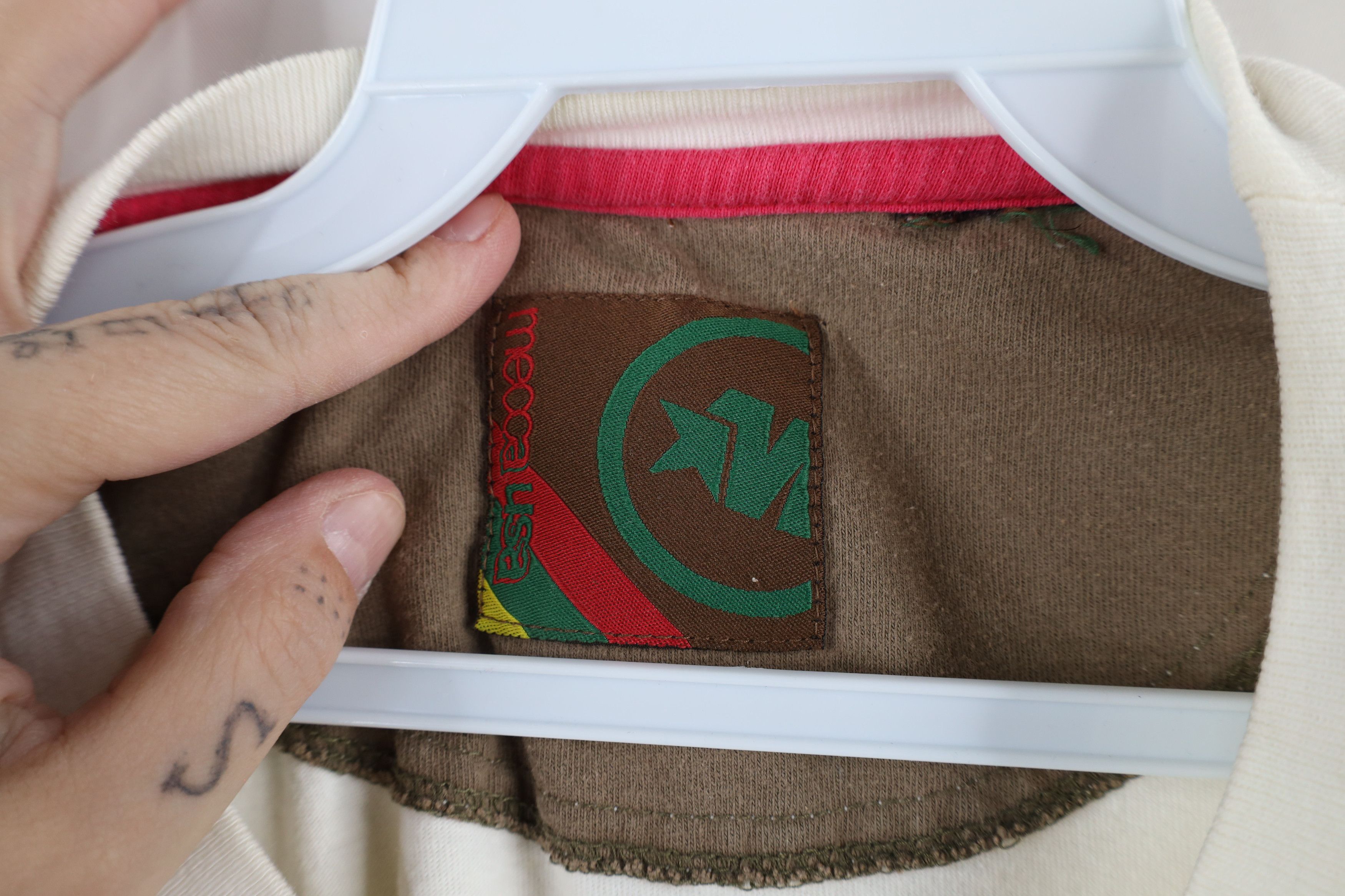 Mecca × Vintage Vintage Mecca USA Out Hip Hop Short Sleeve T-Shirt White Size US XL / EU 56 / 4 - 8 Thumbnail