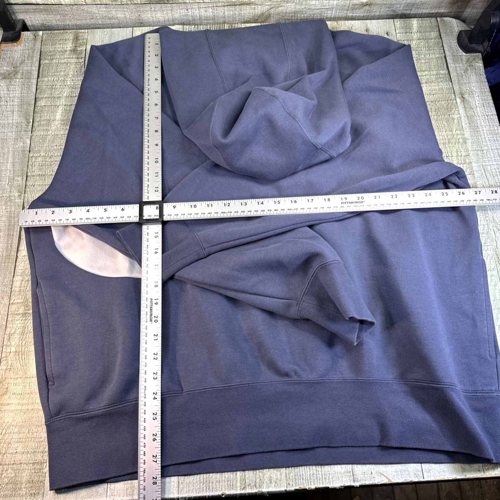 Nike Nike Hoodie Blue Big Swoosh 2XL Mens Pullover Hooded Solid Fleece Pockets Retro VTG Style Size US XXL / EU 58 / 5 - 5 Thumbnail