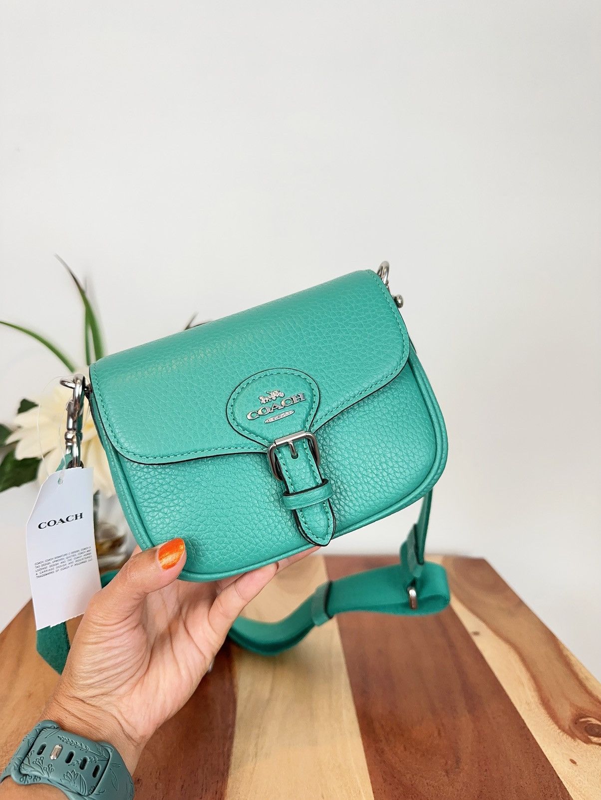 Coach NWT Coach Amelia Small Saddle Bag Size ONE SIZE - 2 Thumbnail