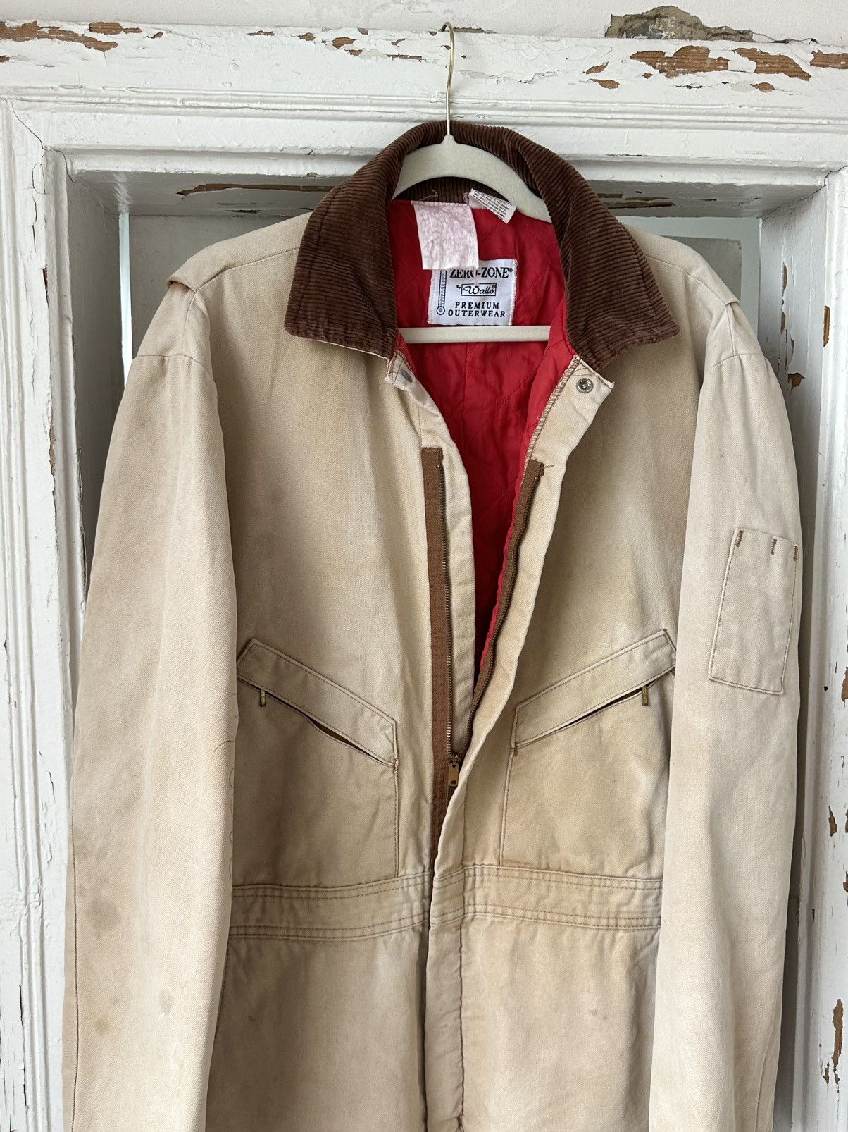 Carhartt Vintage Carhartt Style Beige Worn Carpenter Men’s Overalls Size US 34 / EU 50 - 11 Thumbnail