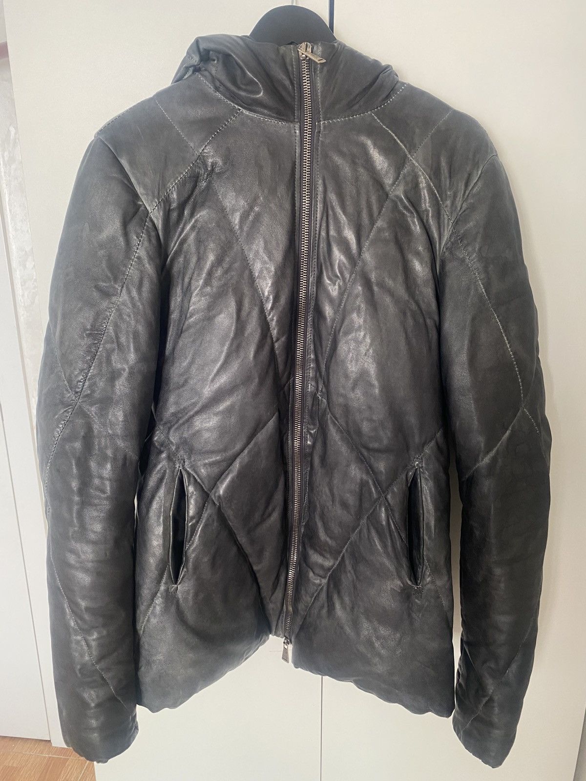 10sei0otto 10Sei0Otto Leather Down Jacket Rick Owens style, BBS Size US M / EU 48-50 / 2 - 1 Thumbnail