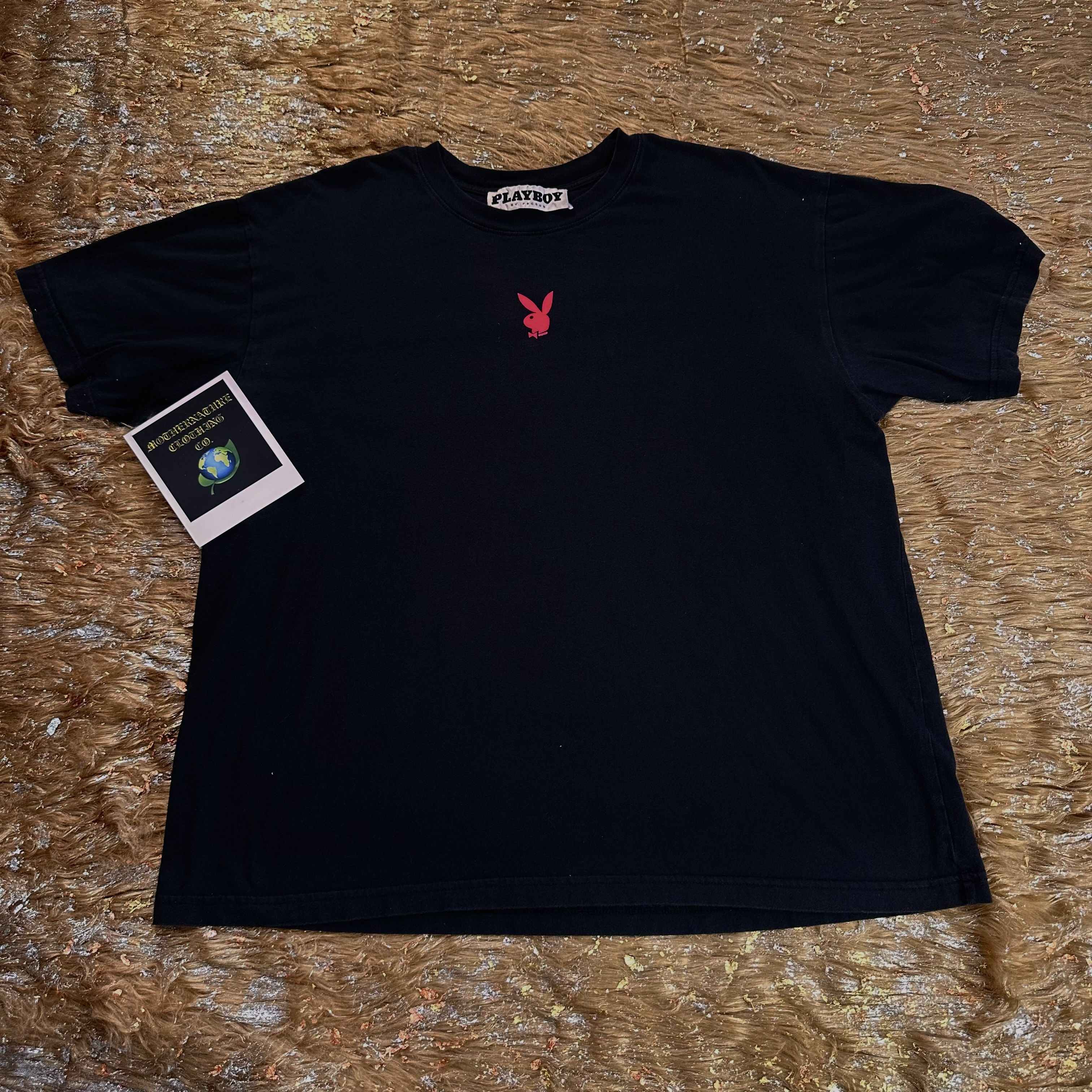 Playboy Vintage 1990s Playboy I Read the Articles Tee large black