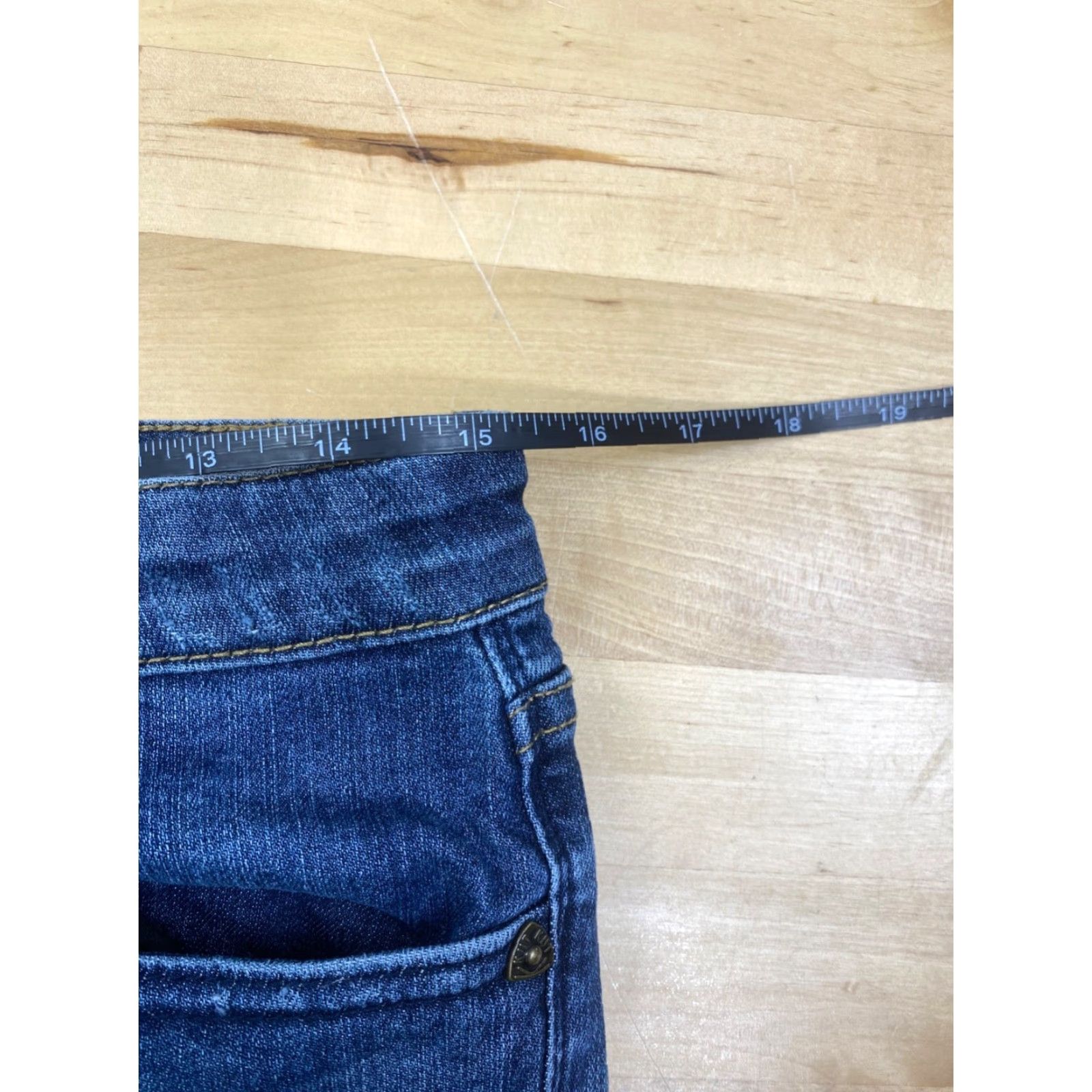 Vintage KUT from the Kloth Katy Boyfriend Jeans Womens 8 Blue Stretch Denim Casual Mid Rise 29 Inseam Jeans Womens Size 30" / US 8 / IT 44 - 7 Thumbnail