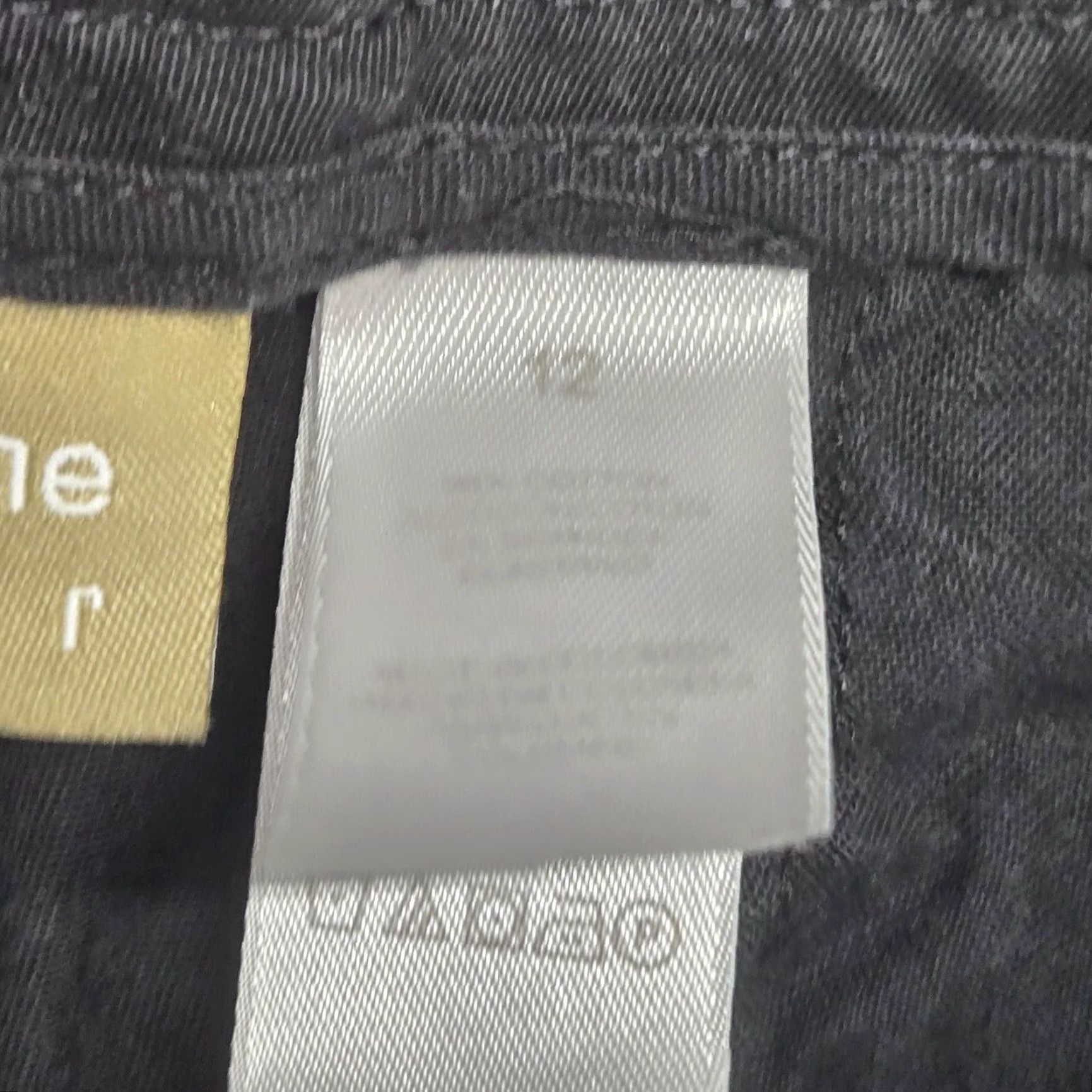 Liz Claiborne Liz Claiborne Pants Dress Black Solid Flat Front Straight Regular Size 12 Womens Size 34" / US 12 / IT 48 - 3 Thumbnail