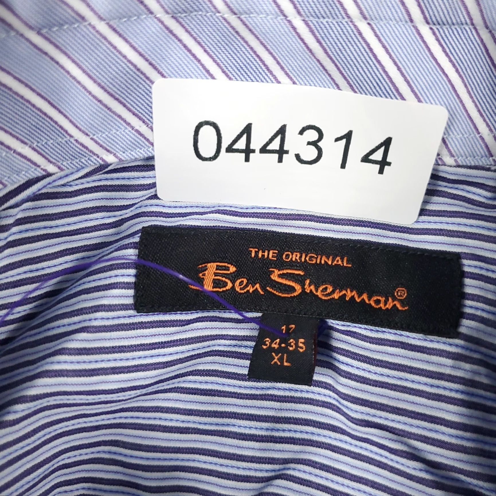 Ben Sherman Ben Sherman Shirt Mens XL Blue Striped Long Sleeve Button-Down Cotton Size US XL / EU 56 / 4 - 6 Thumbnail