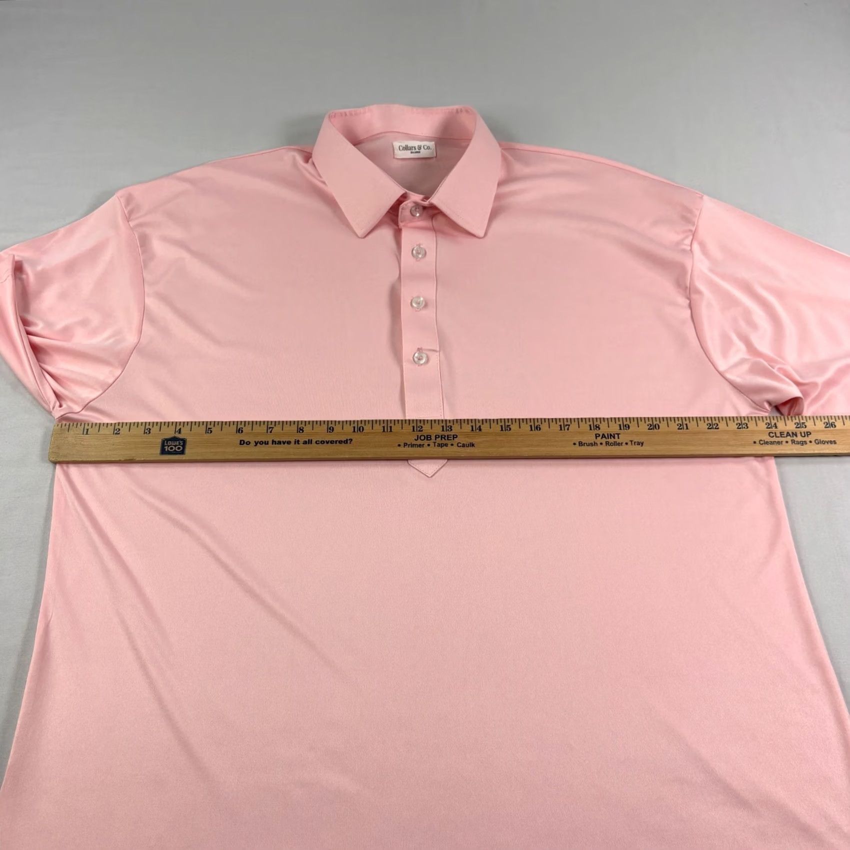 CO Collars & Co Shirt Polo Men 2XL Pink Short Sleeve Collared Golf Performance Stretch VINTAGE? Size US XXL / EU 58 / 5 - 5 Thumbnail