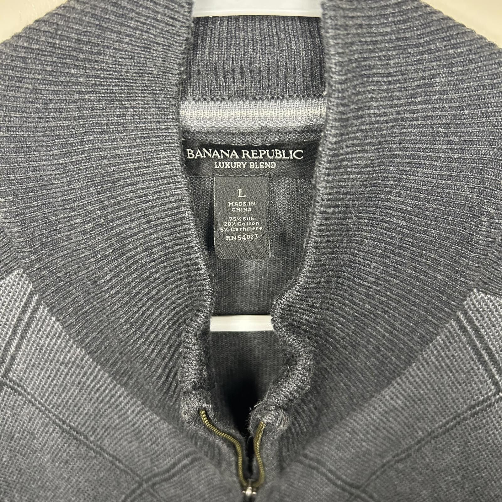 Banana Republic BR Luxury Blend Silk Cashmere Argyle Cardigan Men's Large Size US L / EU 52-54 / 3 - 6 Thumbnail