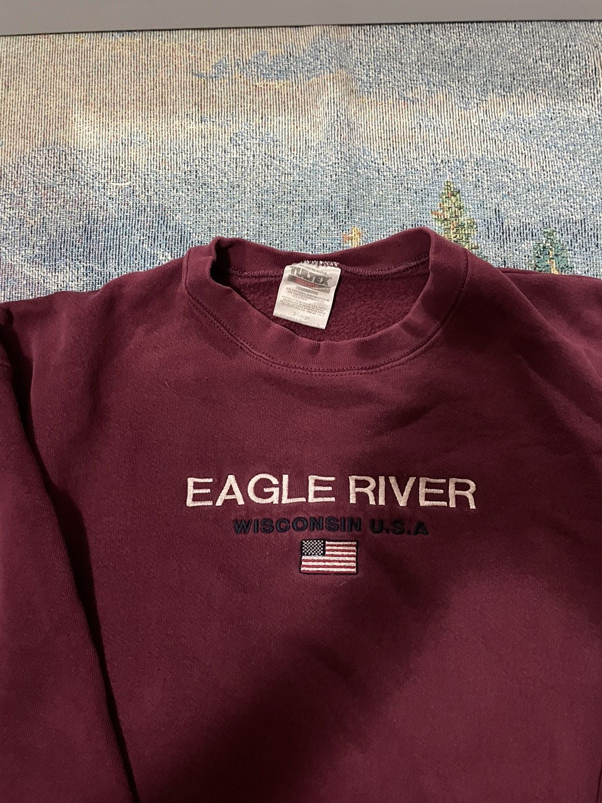 Tultex × Vintage 90s eagle river Wisconsin sweater Size US XL / EU 56 / 4 - 2 Thumbnail