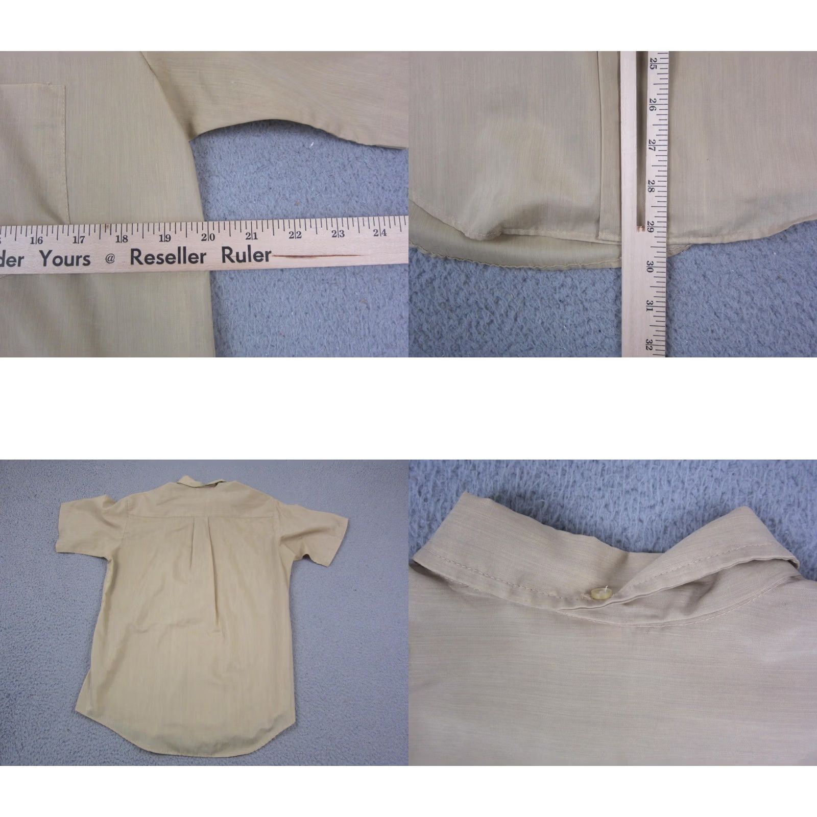 Atomic VINTAGE Shirt Adult Medium Yellow Disco Leisure Mens 50s 60s Atomic Size US M / EU 48-50 / 2 - 8 Thumbnail