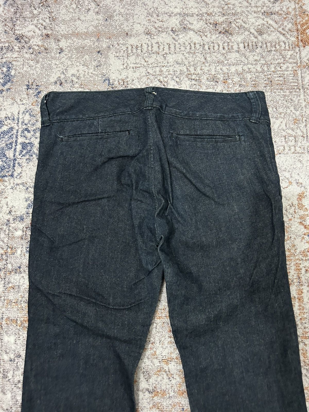 45rpm × Blue Blue Japan × Japanese Brand 45Rpm Japan Denim Crooped Pants Size US 31 - 6 Thumbnail