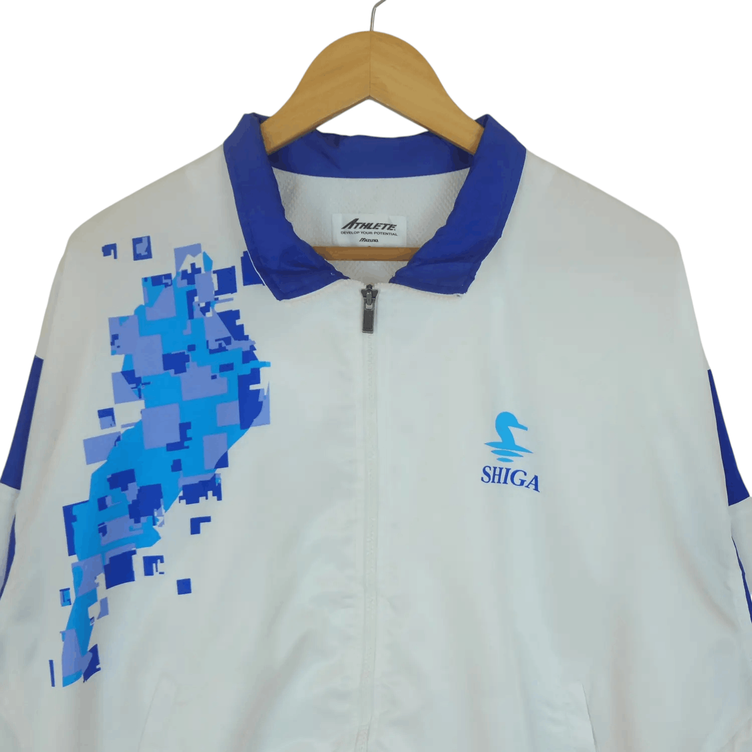 Mizuno Vintage 80's MIZUNO Windbreaker Sportswear Training Jacket Size US L / EU 52-54 / 3 - 3 Thumbnail