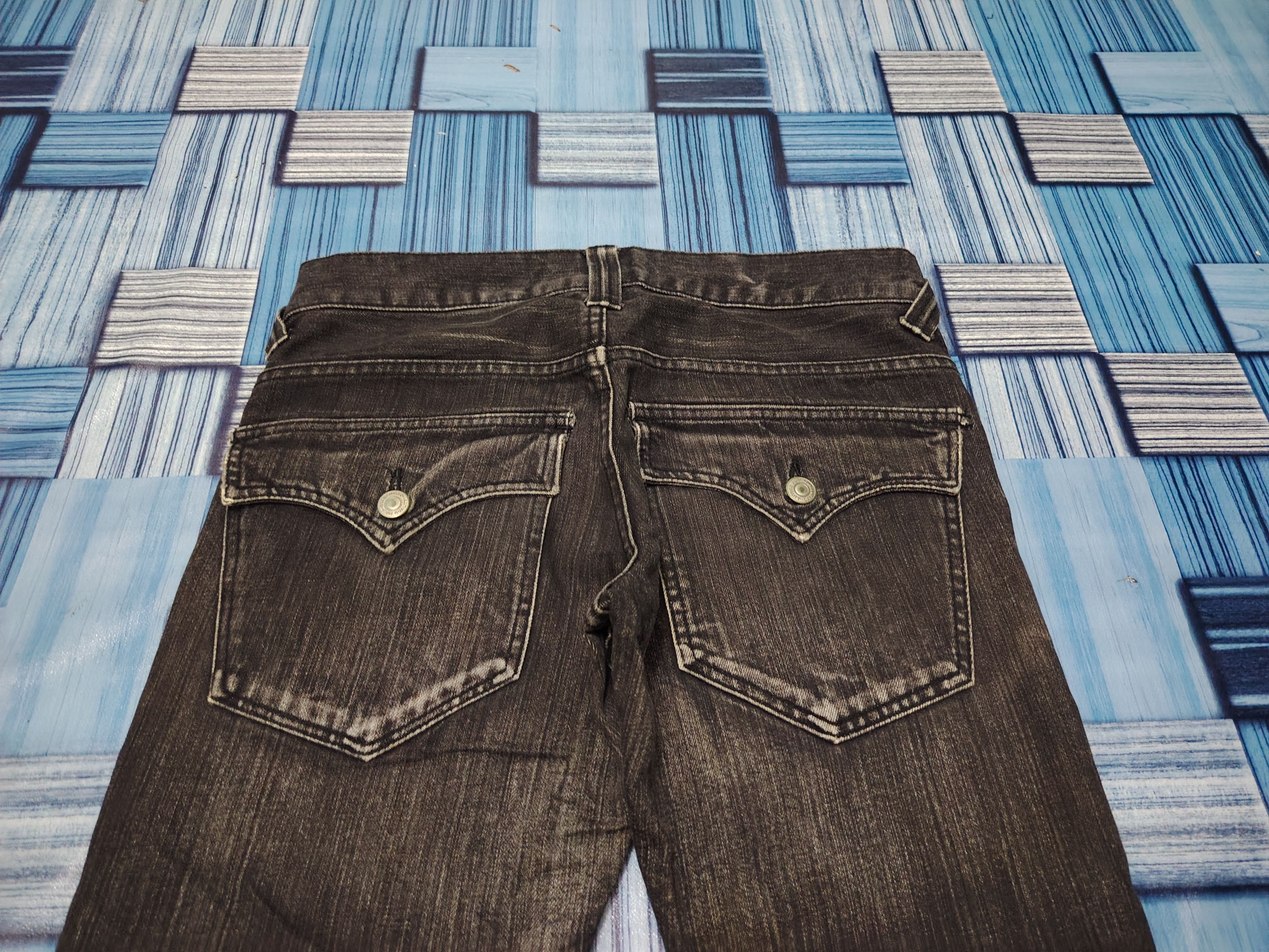 Who Decides War Japanese Modern Lovers Flared Jeans Distressed Denim Size US 30 / EU 46 - 11 Thumbnail