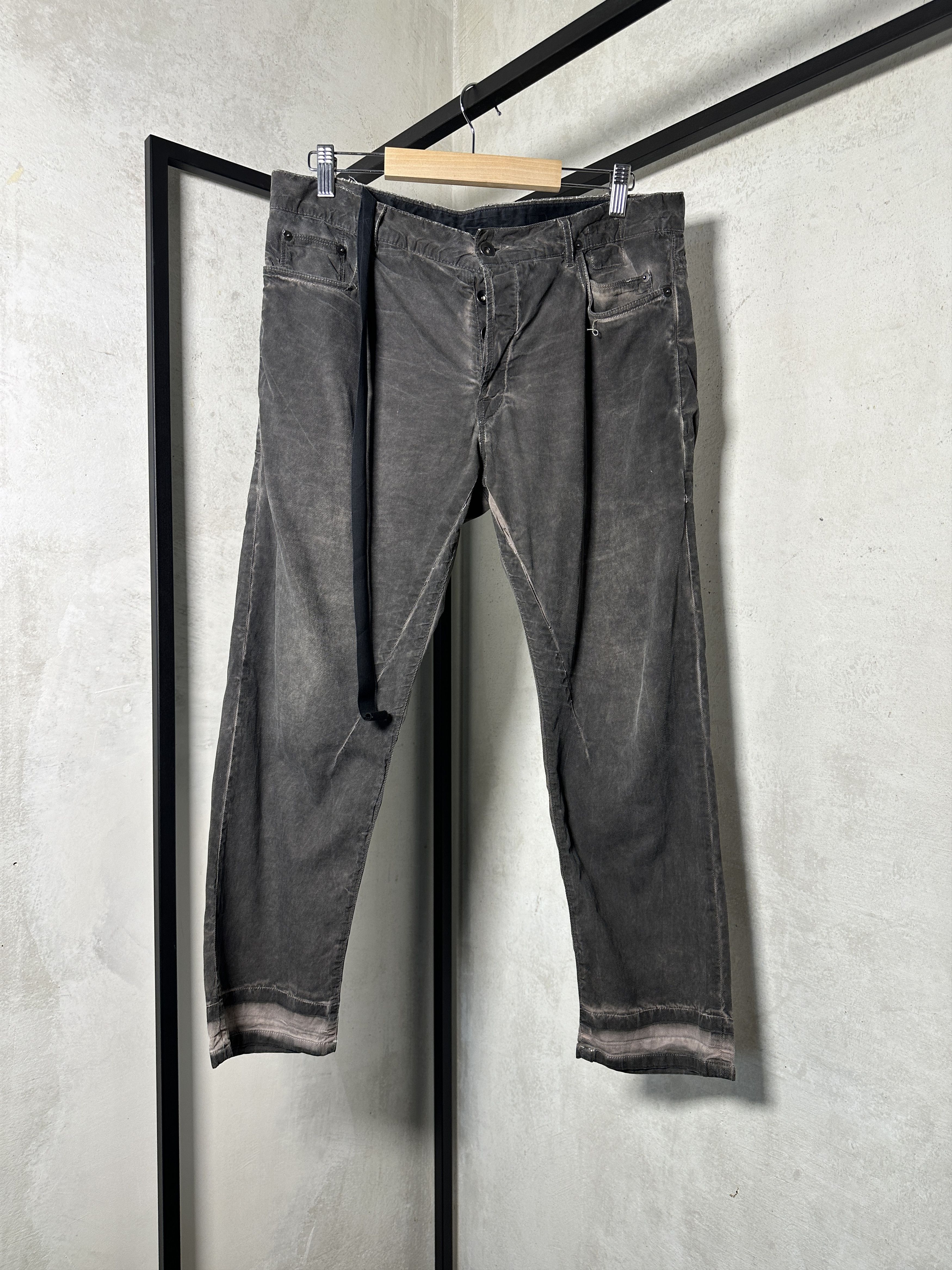 Rick Owens Rick Owens DRKSHDW FW11 Mud Waxed Detrit Cut Jeans Size US 28 / EU 44 - 3 Thumbnail