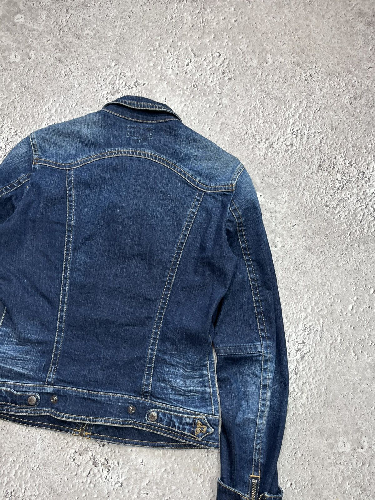 Replay Replay Blue Jeans Deluxe Denim Jacket S Fitted Zip Vintage Size S / US 4 / IT 40 - 12 Thumbnail