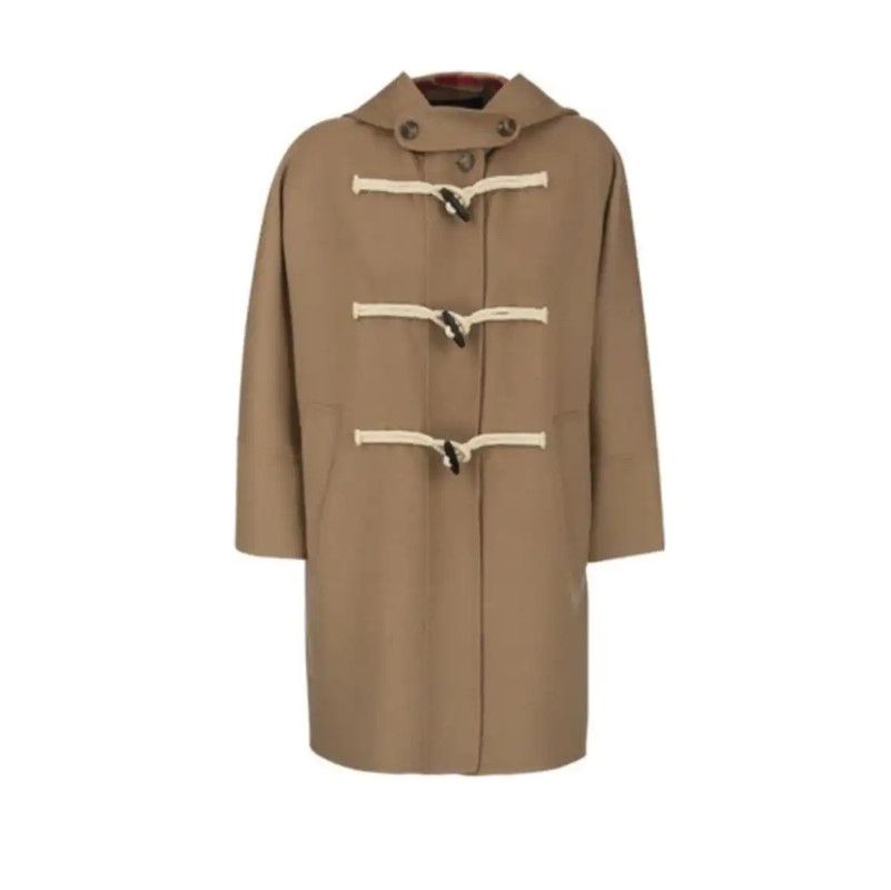Max Mara MaxMara Khaki Women's Coat for Fall 0089 Size L / US 10 / IT 46 - 1 Thumbnail